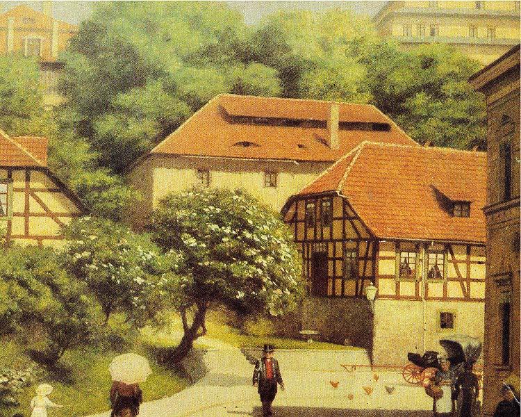 unknow artist Altstadt mit Schloss Sondershausen China oil painting art